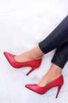 Sergio Leone Matte Stiletto pumps Red Feliciana
