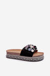 Women's Platform Sandals with Decorations S.Barski HY077 Black