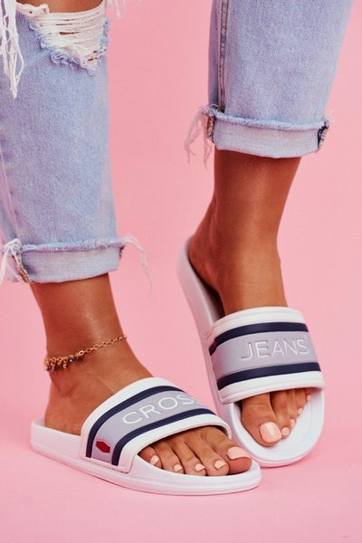 Women's Slides Cross Jeans White FF2R4158C