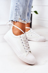 Women's Leather Sneakers White Mega