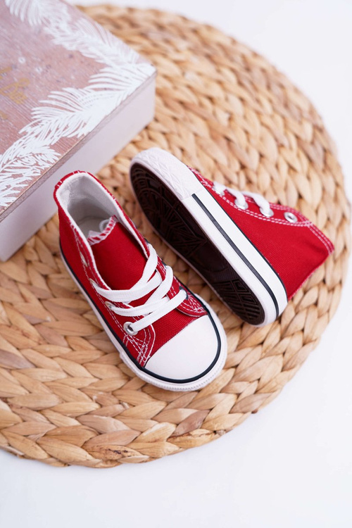 Kids High Sneakers Red Filemon