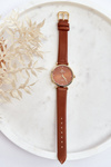 Women's Watch with Leather Strap Giorgio & Dario GDM230411 Camel