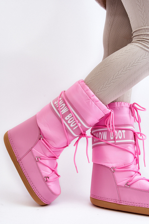 Women's High Snow Boots Pink Venila