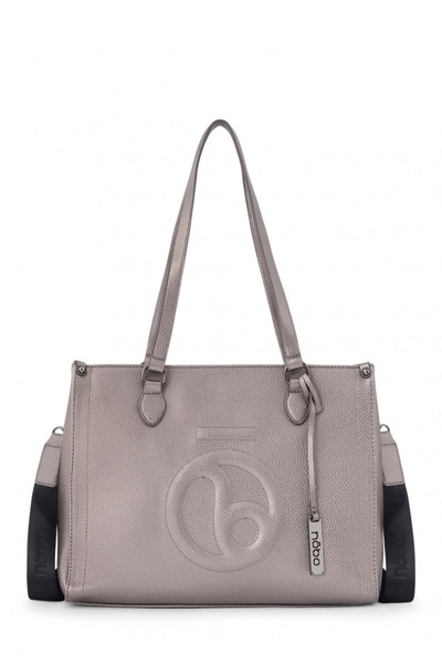 Classic Shopper Bag NOBO N1530-C025 Silver