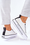 Tenisówki Trampki Platforma BIG STAR Białe II274021 