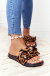 Women's Slippers With A Bow Leopard Beat It