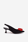 Suede Elegant High Heels CheBello 4666 Black