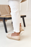 Women's Espadrilles On A Straw Platform Beige Febi