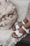Children's Leather Sandals Butterflies White Rolly