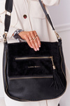 Women's Messenger Bag With Detachable Strap LAURA BIAGGI Black