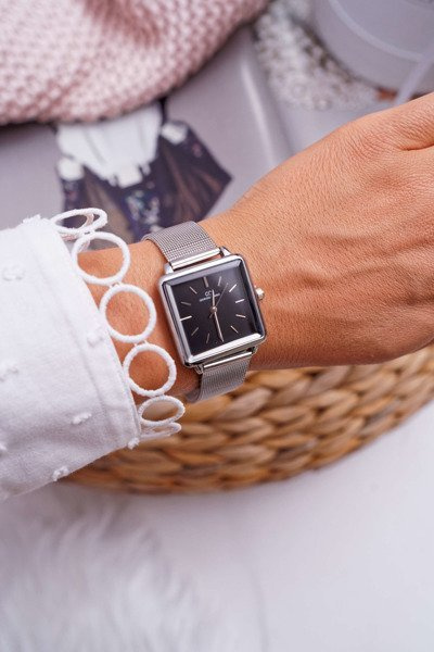 Women's Watch Giorgio & Dario Silver Black Fanne Shield