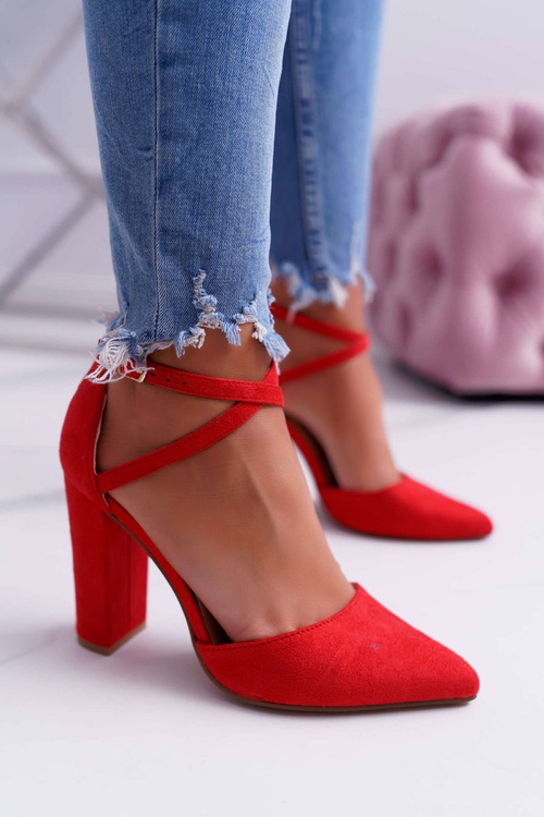 Women's Stiletto pumps Red High Traffic