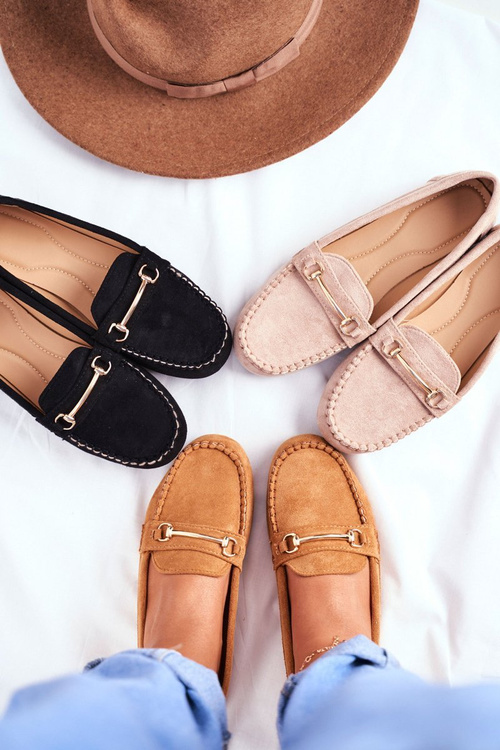 Women's Suede Moccasins Camel Dive