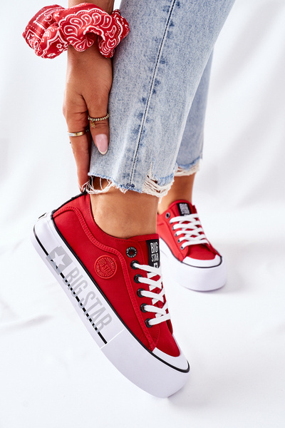 Sneakers On A Platform BIG STAR II274025 Red