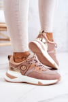 Buty Sportowe Sneakersy Brudny Róż Imperio