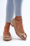 Ballerinas With Buckle Sergio Leone BL203 Beige
