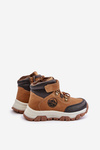 Warm Children's Winter Trekking Boots with Zipper Camel Temisha