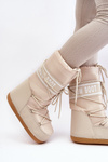 Women's High Snow Boots Beige Venila