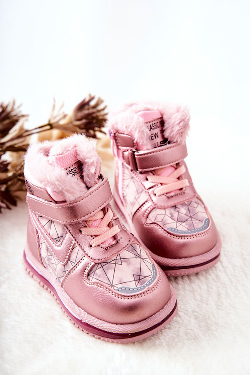 Children's Warm-up Snow Boots Pink Shirinell