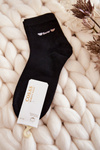 Women's Plain Cotton Cosas Socks Black