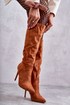 Classic Suede Black Boots On A Camel Ameya