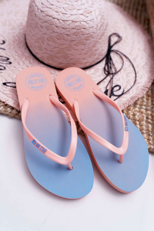Women's Flip Flops Big Star Salmon DD274A241