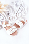 Children's Velcro Sandals White Aimy