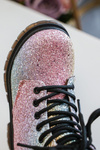Kids Sparkly Furry Lined Boots with Zipper Multicolor Saussa
