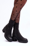 Women's Boots on Massive Heel Black Tozanna