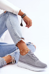 Women's Lace-up Sports Shoes Gray Lavarone
