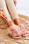 Slippers With Fur Rubber Dirty Pink Allyson