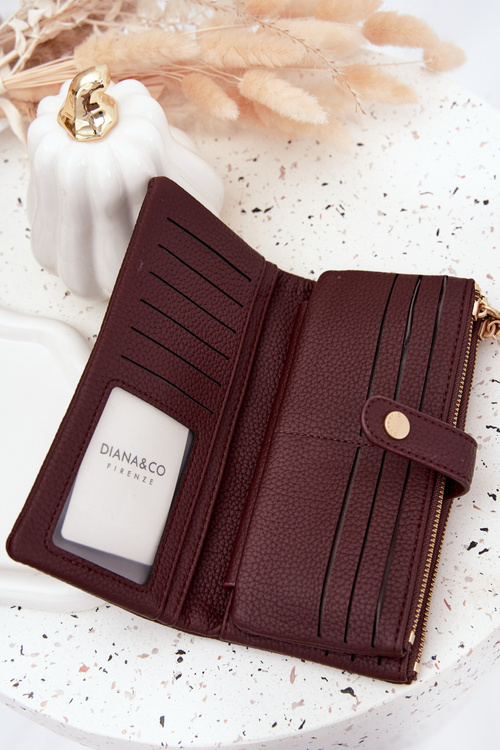 Women's Wallet Made of Eco Leather Large Bordeaux Gilessa