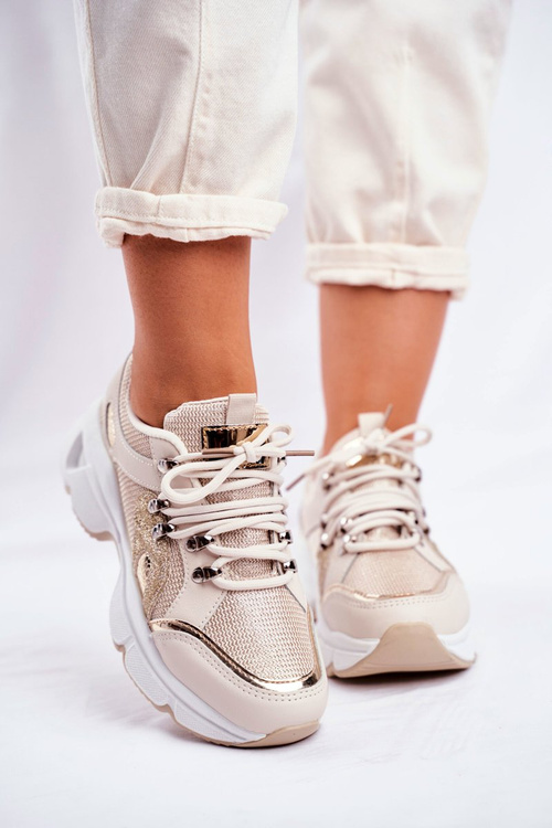 Women's Sport Shoes Gold Beijing