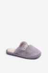 Women's Slippers With Fur And Writing Gray Kalelia
