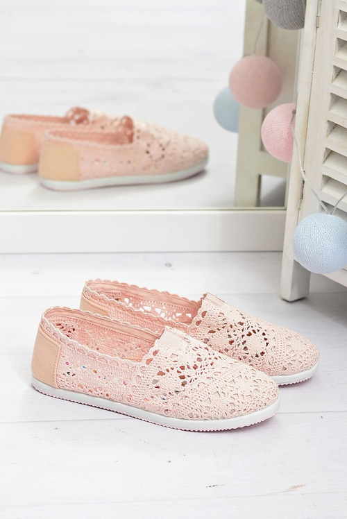 Lace Women's Ballerinas Little Sugar Powder Pink
