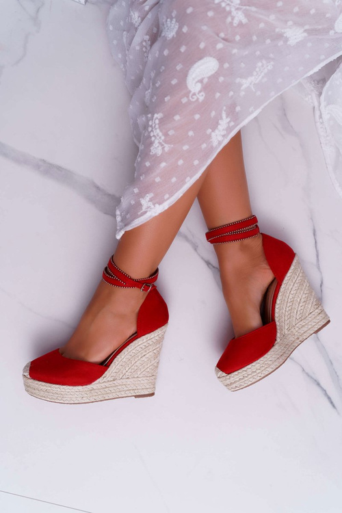 Women's Flaxen Red Canterola Sandals On Anchors