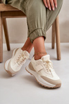 Women's Platform Sneakers Beige Nevelaine