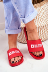 Women's Slides Big Star Red GG274041