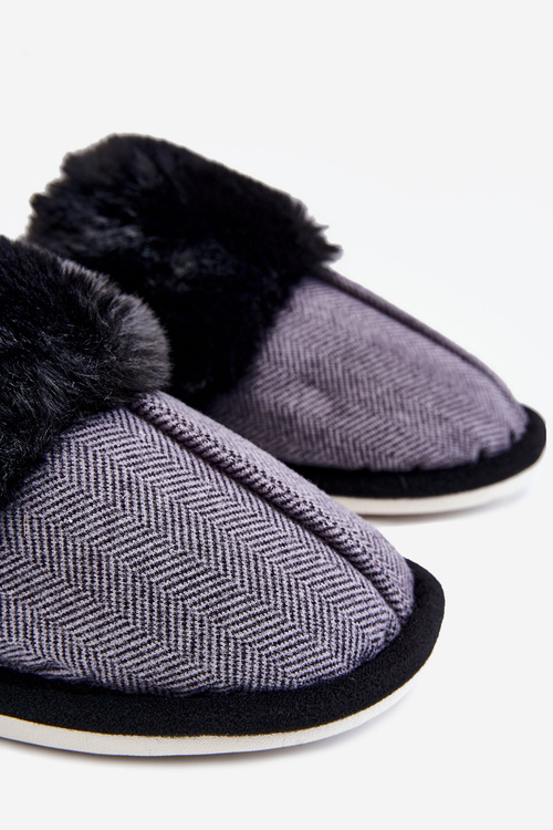Men's Warm Slippers Black Marcus