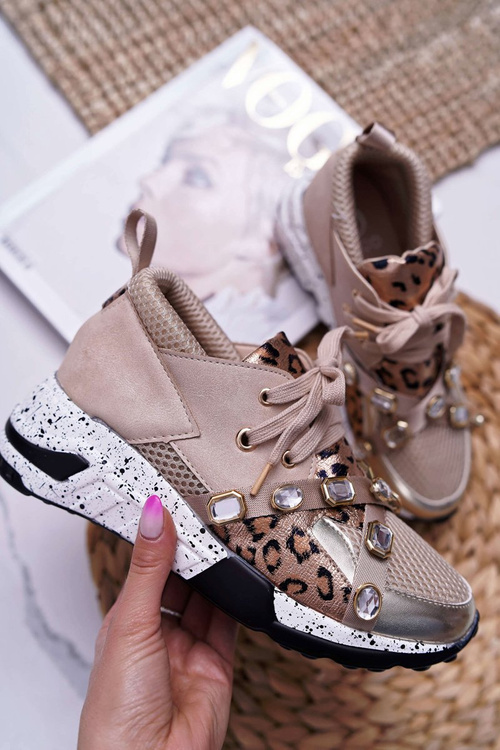 Sporty Women's Shoes Lu Boo Beige Frency