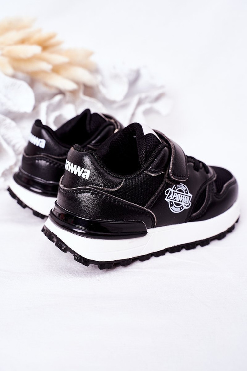 Dziecięce Sportowe Buty Sneakersy Czarne Skatepark