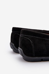 Men's Eco Suede Black Loafers Nedlin