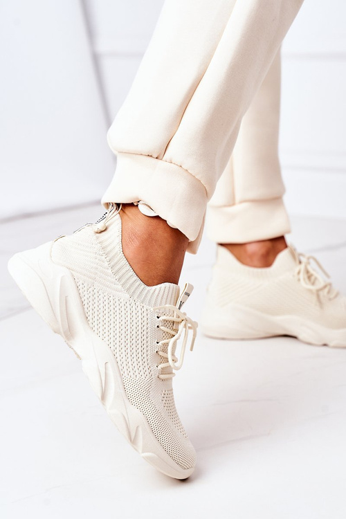 Women's Sport Shoes Sneakers Beige Fashion