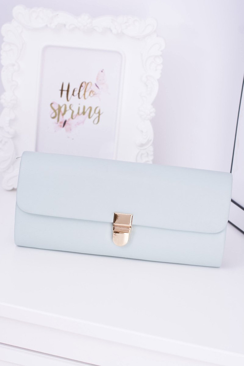 Women's Mint Clutch Bag Gold Chain