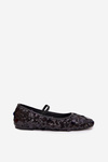 Ballet flats decorated with sequins black Terlina