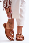 Women's Decorative Slippers Brown Sherry