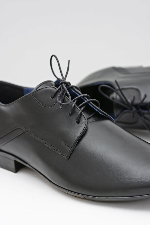 Men's Bednarek Elegant Leather Semi Shoes Black Edmondo