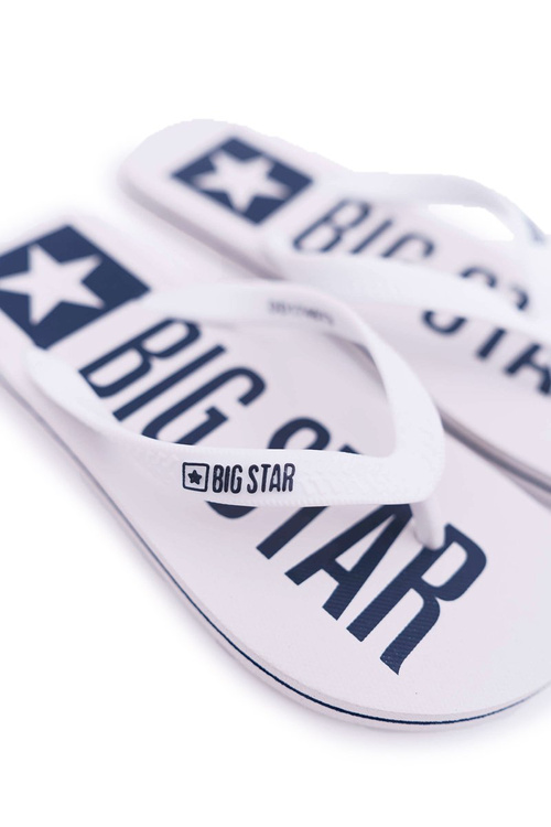 Klapki Męskie Japonki Big Star Białe DD174673