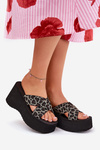 Women's Wedge And Platform Sandals Panther Black Sevolee
