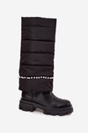 Women's insulated boots with beads Black Irvette
